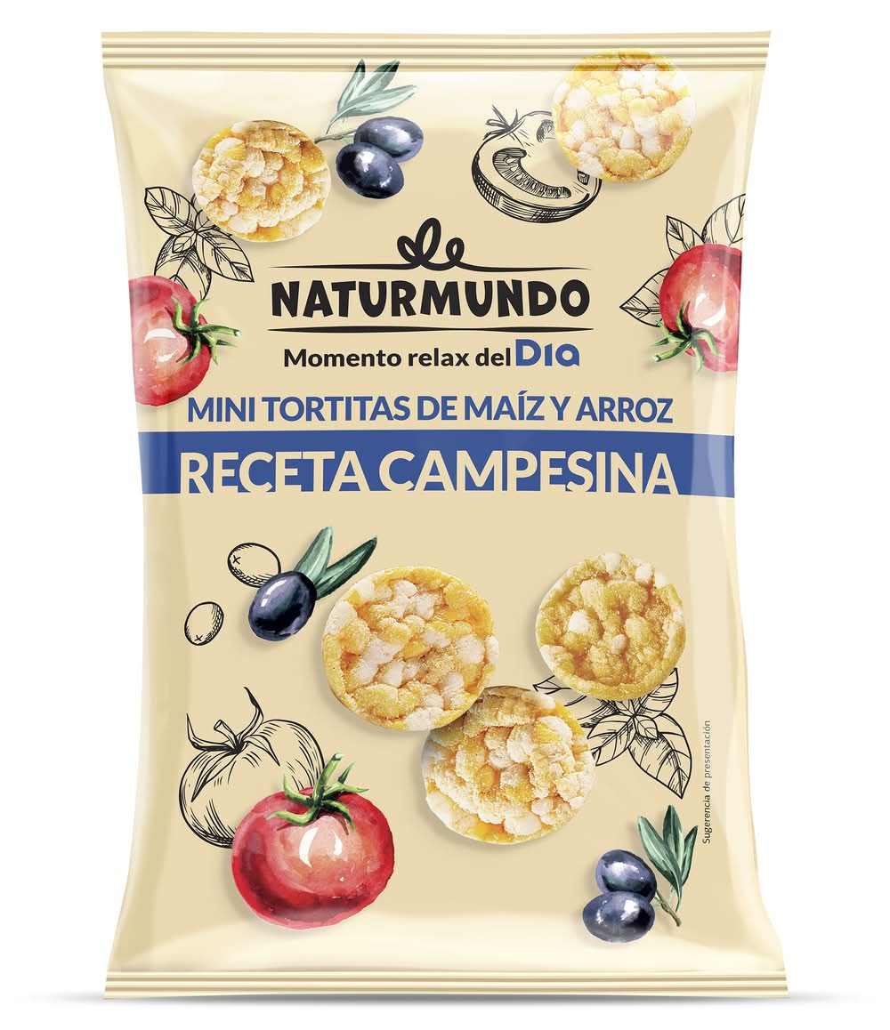 Mini Tortitas Sabor Campesina Naturmundo De Dia Bolsa 75 G