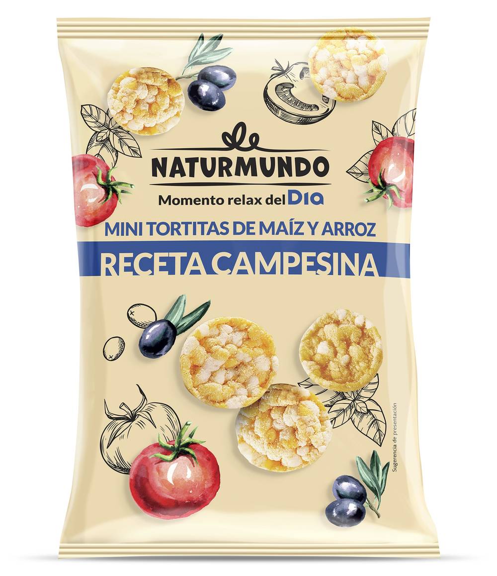 Mini Tortitas Sabor Campesina Naturmundo De Dia Bolsa 75 G