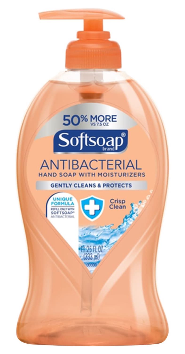 Softsoap Crisp Clean Scent Antibacterial Liquid Hand Soap 11.25 Oz