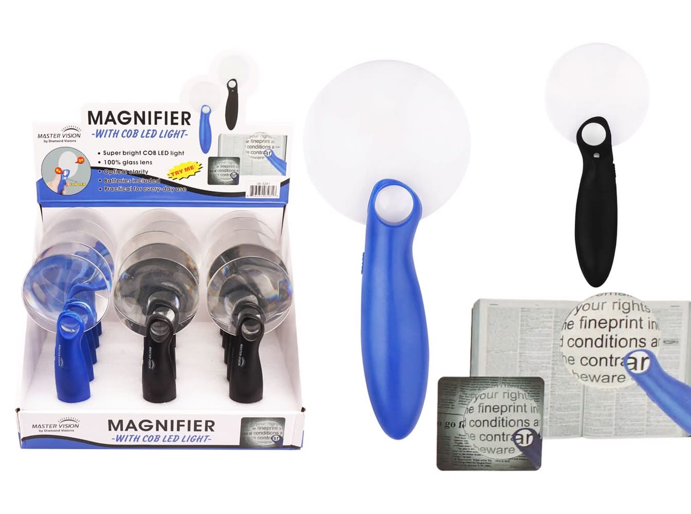 Diamond Visions Master Vision Round 8 Times Led Magnifying Glass