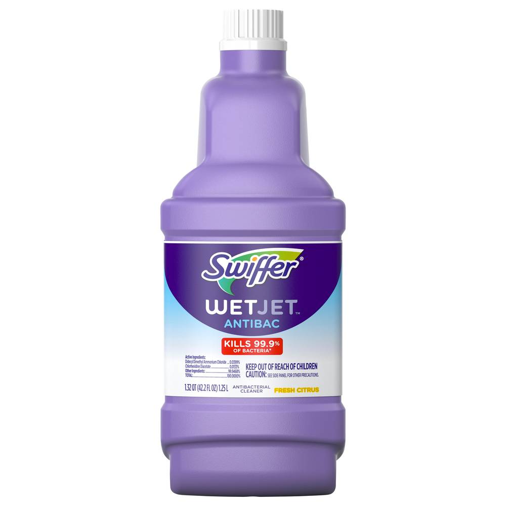 Swiffer Wetjet Antibac Fresh Citrus Antibacterial Cleaner (1.32 qt)