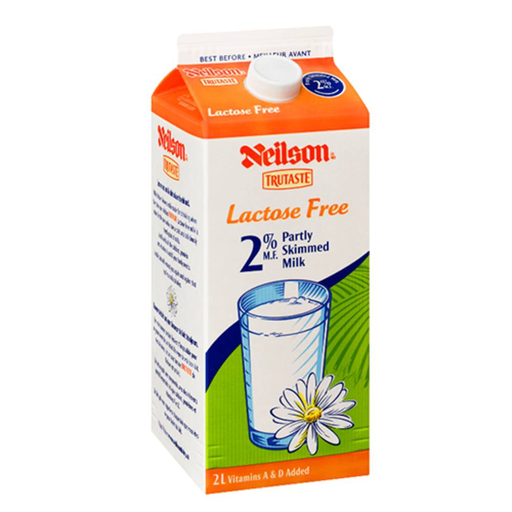 Neilson TruTaste 2% M.F. Partly Skimmed Lactose-Free Milk (2 L)