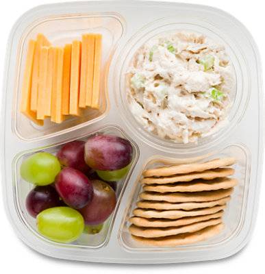 Readymeal Chicken Salad Snacker Tray - Each (1240 Cal)