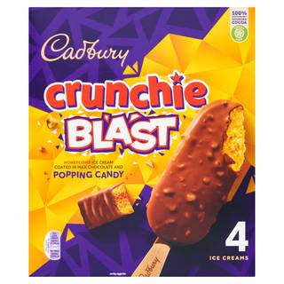 Cadbury Crunchie Blast Ice Cream (honeycomb )