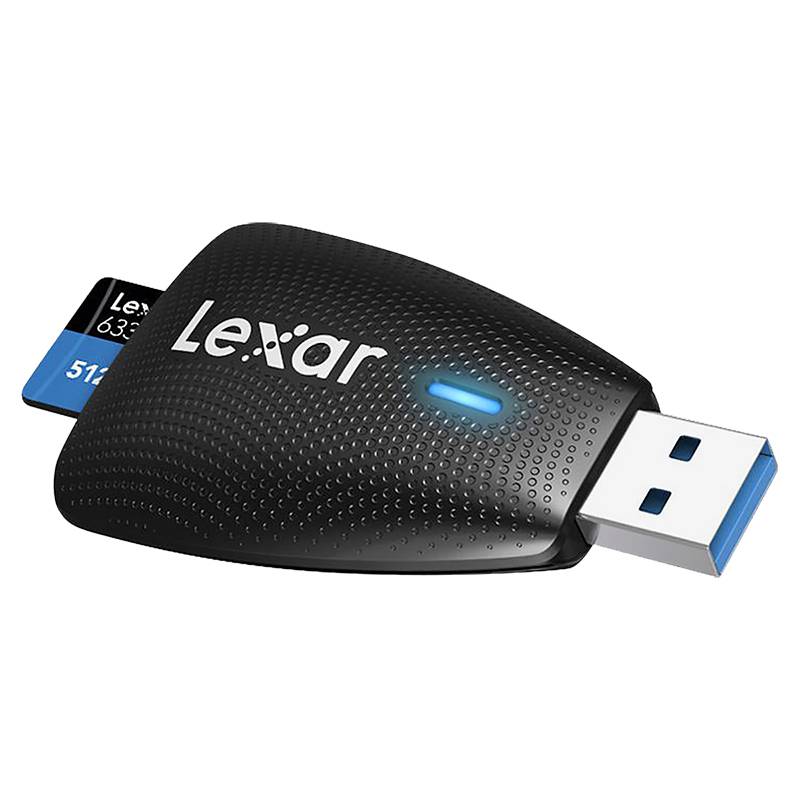 Lexar 2-In-1 Sd Card Reader - Usb 3.1 Gen 1 - Lrw450u, Black