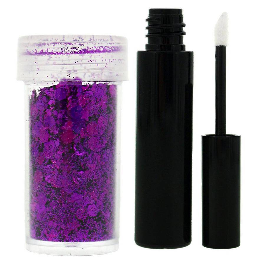 Party City Purple Face Glitter Set