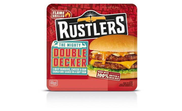 Rustlers The Mighty Double Decker Cheese Burger 237g (383546)