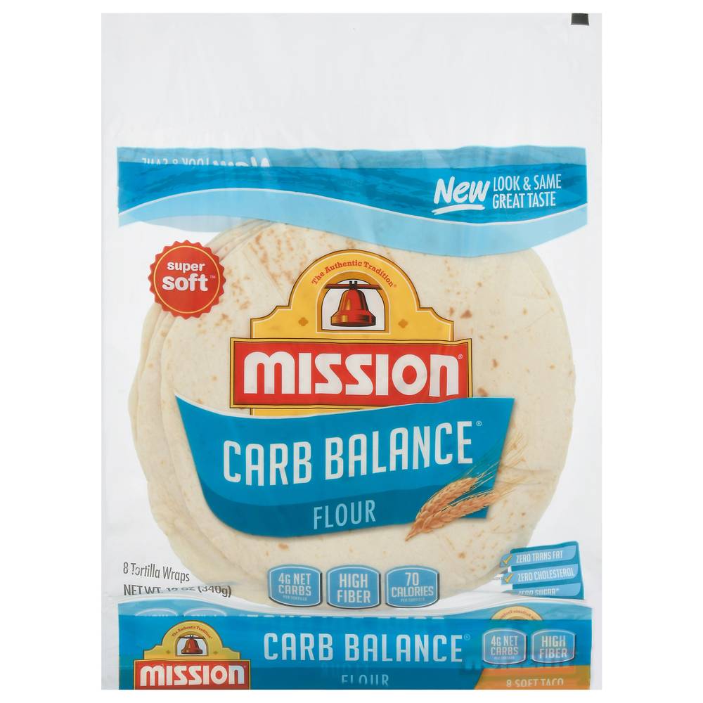 Mission Carb Balance Flour Tortilla Wraps (1.5 oz, 8 ct)