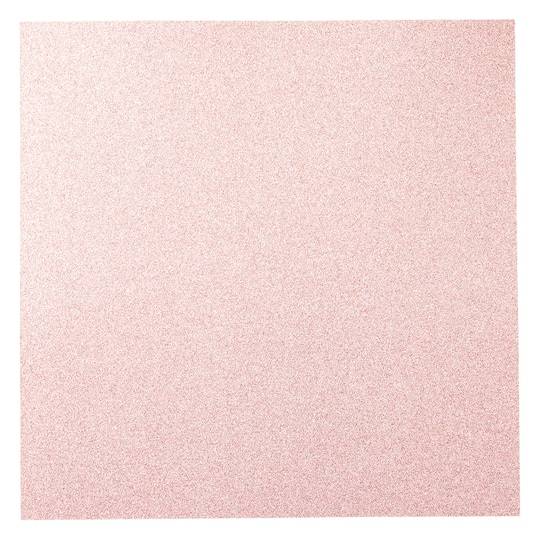 Recollections Glitter Cardstock Paper, 12" X 12", Rosey