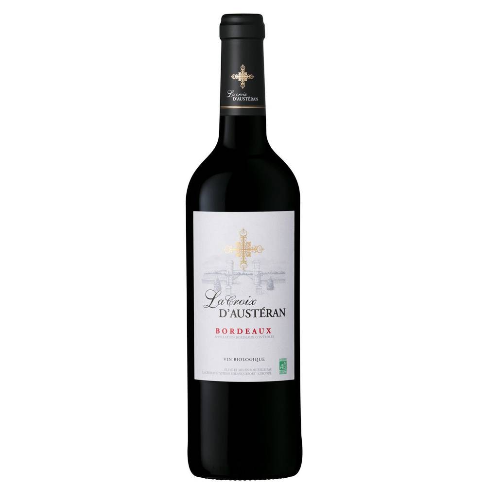 La Croix D'austéran - Vin rouge AOP Bordeaux bio (750 ml)