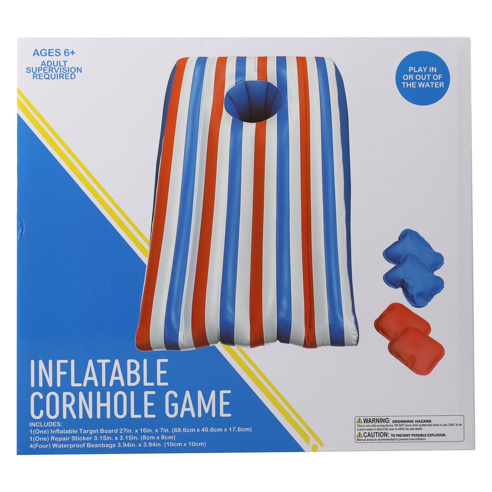 Inflatable Cornhole Game 6+ Years, Assorted (6 ct)
