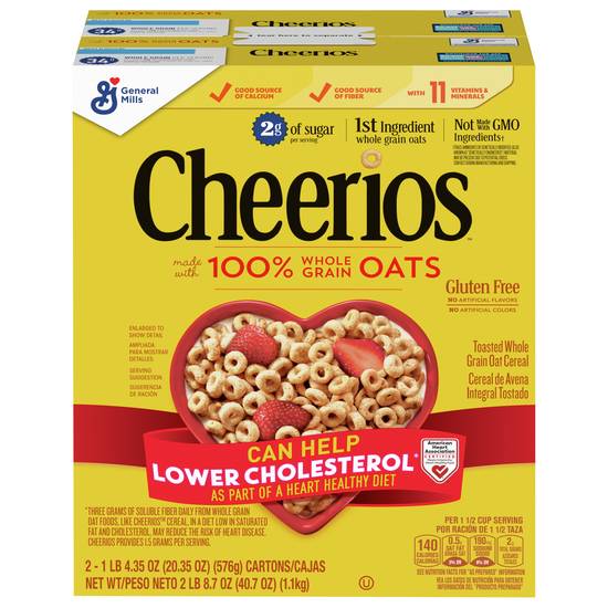 Cheerios Toasted Whole Grain Oat Cereal (2 ct, 20.3 oz)