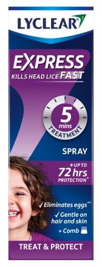 Lyclear Express Treat & Washes Shampoo With Comb (100ml)