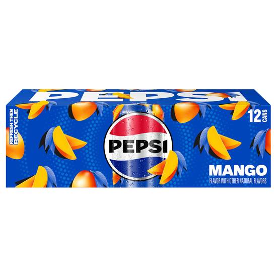 Pepsi Mango Cola Soda (12 pack, 12 fl oz)