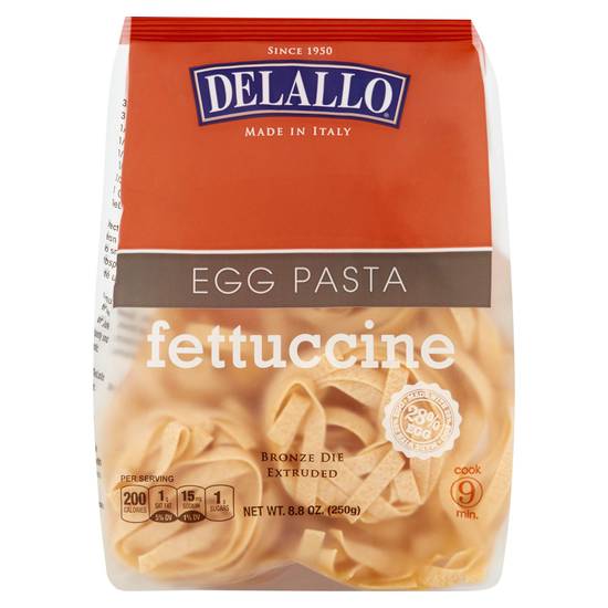 Delallo Fettuccine Egg Pasta (8.8 oz)