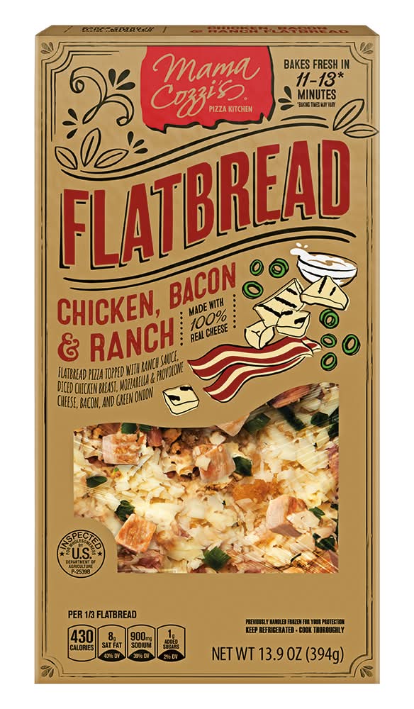 Mama Cozzi's Pizza Kitchen Real Cheese Flatbread, Chicken-Bacon-Ranch (13.9 oz)
