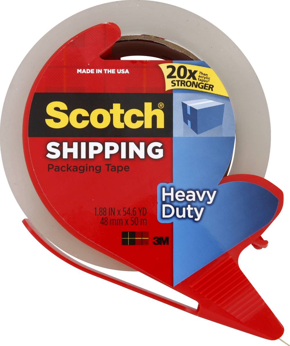 Scotch Heavy-Duty Shipping Packing Tape With Dispense