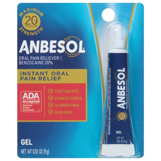 Anbesol Oral Anesthetic Max Strength Pain Relief