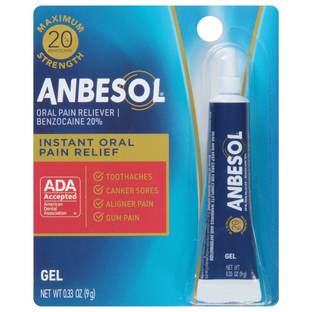 Anbesol Oral Anesthetic Max Strength Pain Relief (0.33 oz)