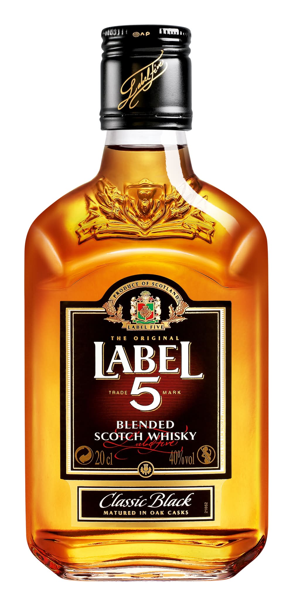 Label 5 - Whisky écossais blended classic black flask (200ml)