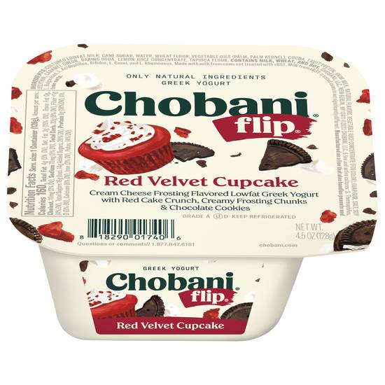 Chobani Red Velvet Cupcake Low Fat Greek Yogurt