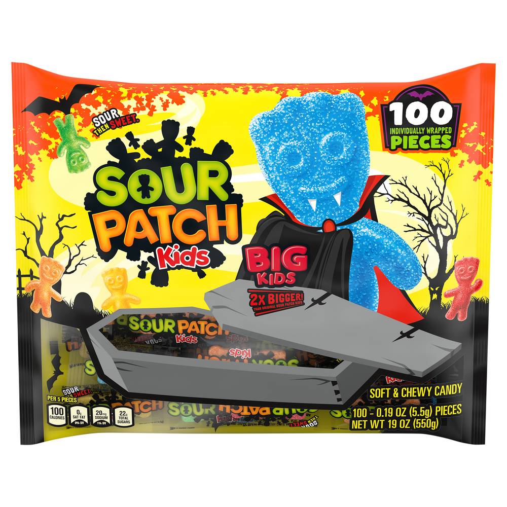 Sour Patch Kids Big Kids Soft & Chewy Candy (100 ct)