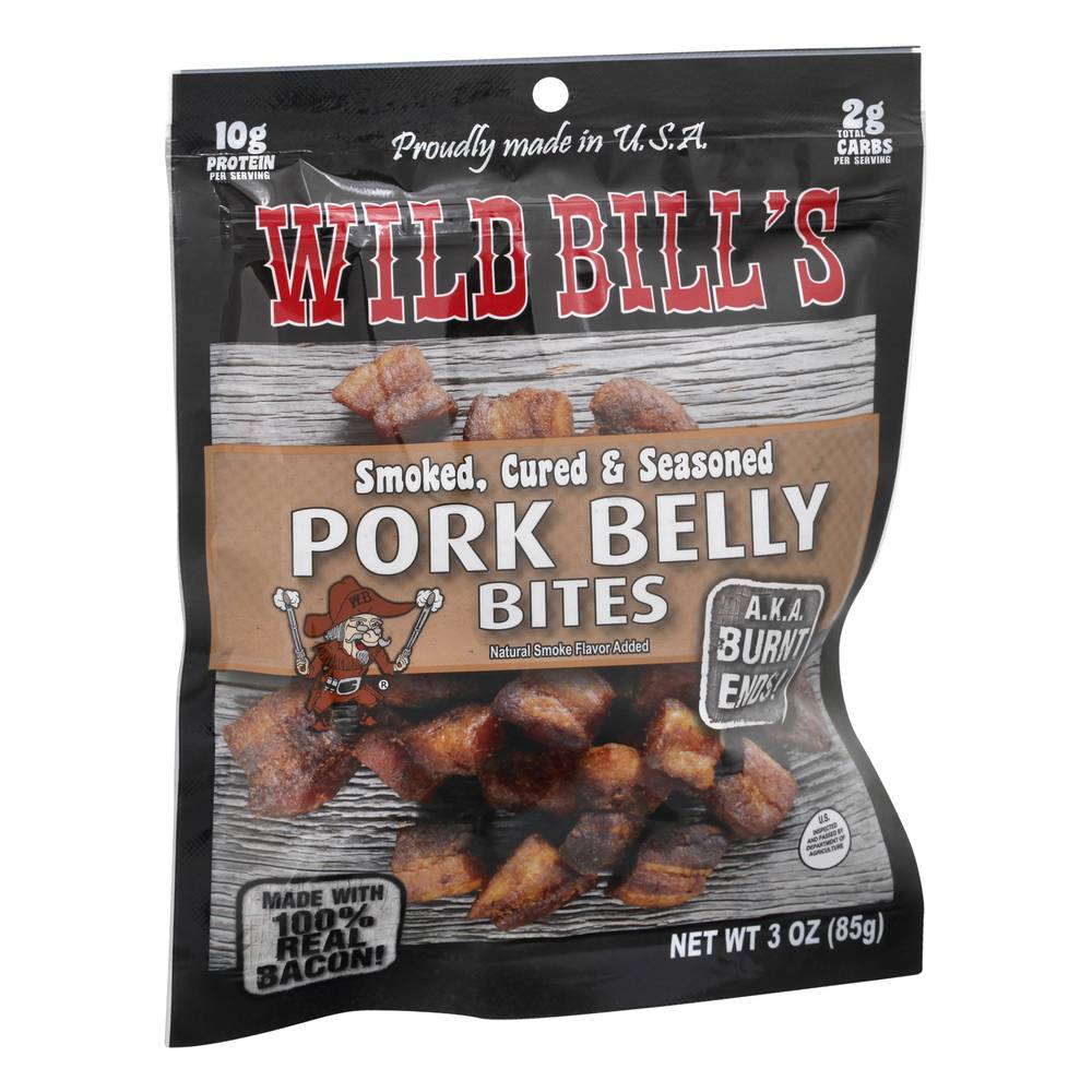 Wild Bill's Smoked Cured & Seasoned Bites Pork Belly