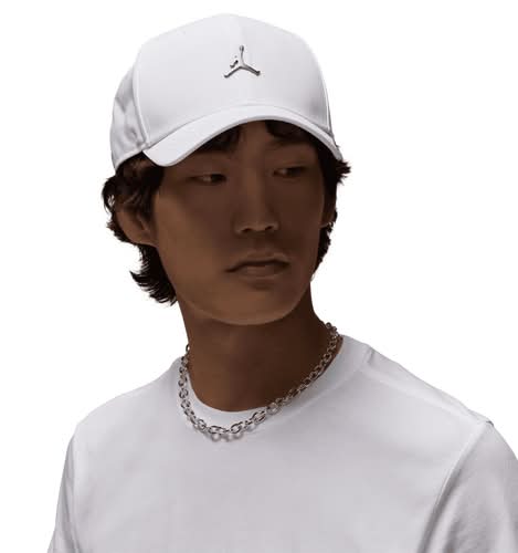 Jordan Mens Jumpman Metal Rise Cap - Grey/White Size M/L