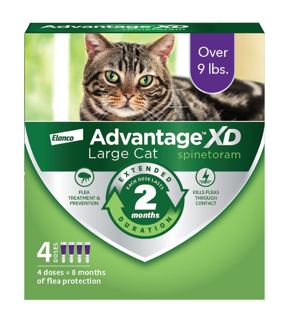 Advantage® XD Flea Prevention & Treatment for Large Cats over 9 lbs, 2 Months Protection per Dose