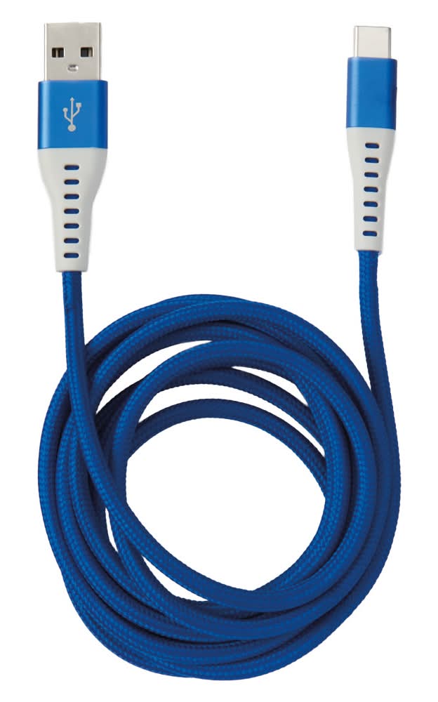 Bauhn Charging Cable USB A to USB C, Blue