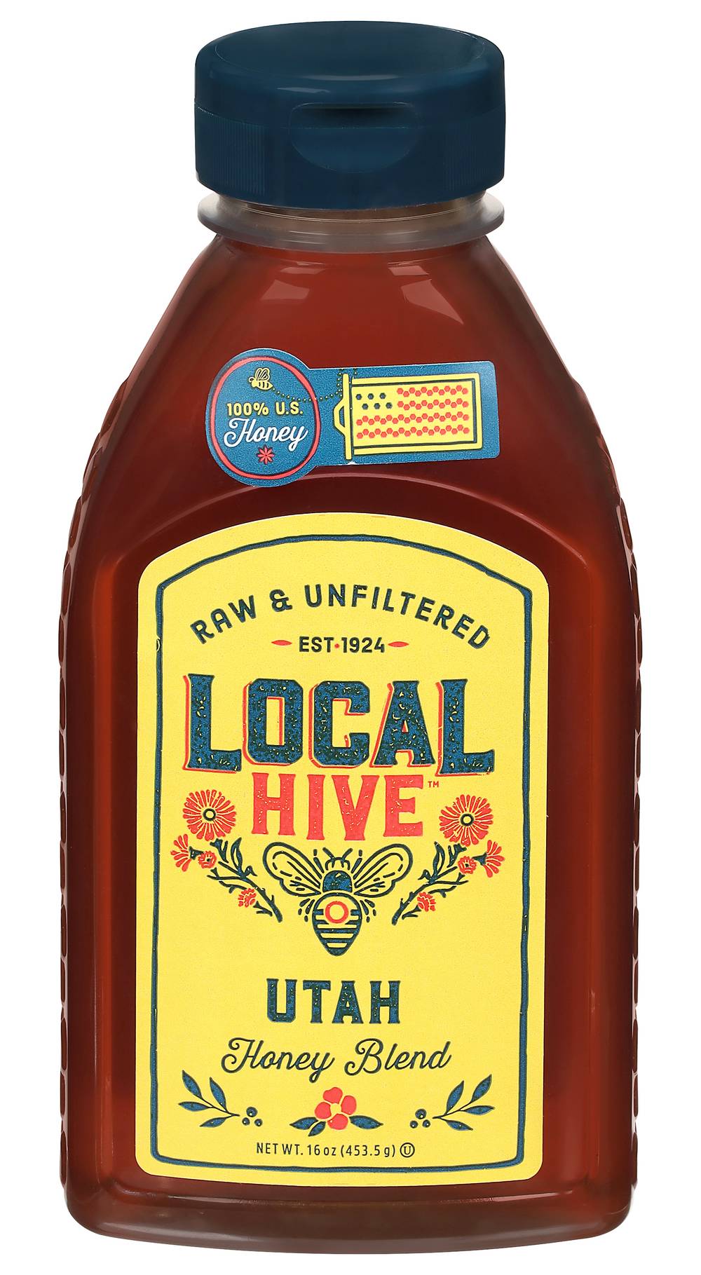 Local Hive Utah Raw and Unfiltered Blend Honey (16 oz)