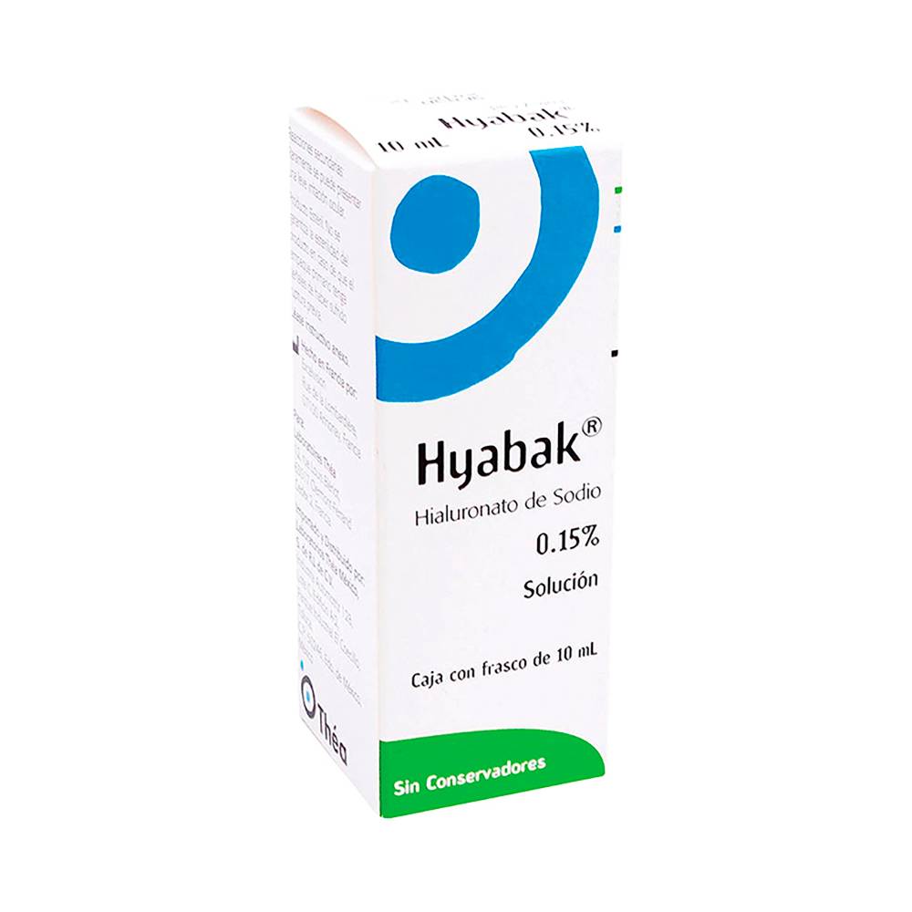 Laboratorios thea hyabak hialuronato de sodio solución 0.15%