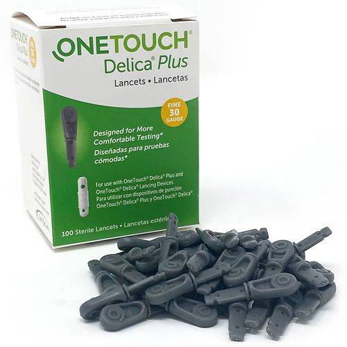 OneTouch Delica Plus Lancets for Diabetes Testing 30 Gauge - 100.0 ea