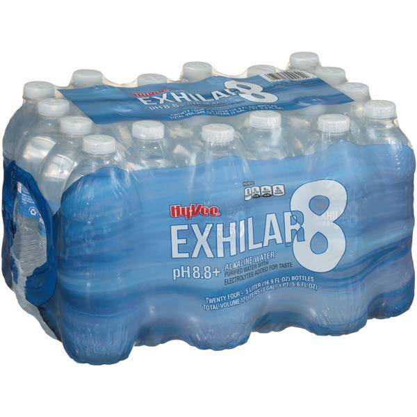 Hy-Vee Exhilar8 Alkaline Water (24 pack, 16.9 fl oz)