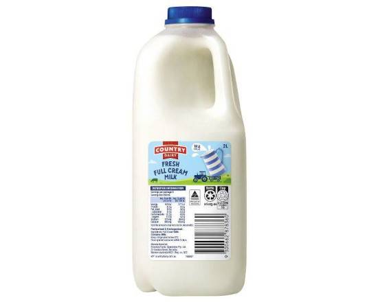 Country Dairy Full Cream Milk 2L