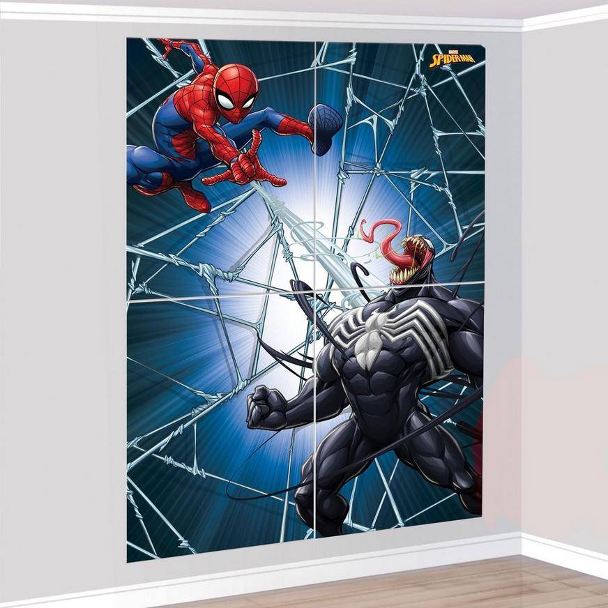 Party City Spider-Man Webbed Wonder Scene Setter (55.6'' x 80.2'')