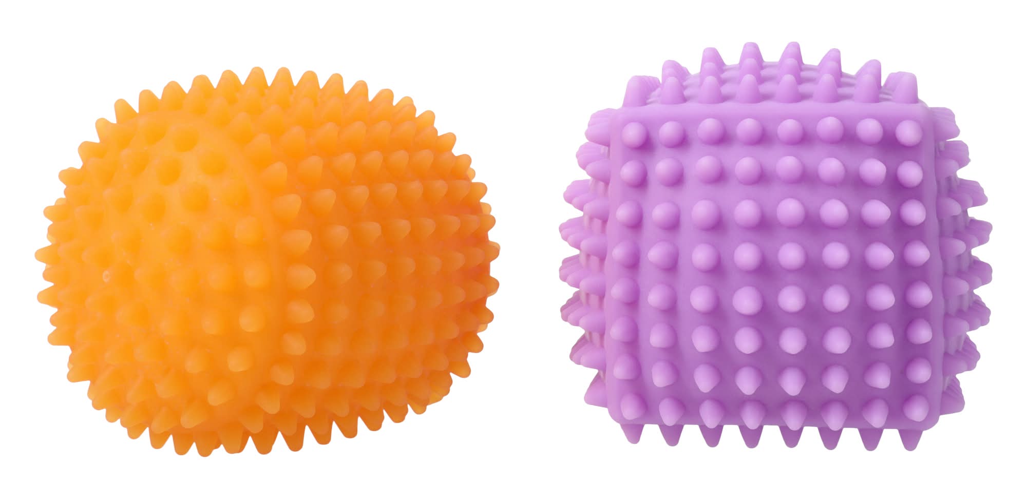 Toy Hub® Squishy Spikes Fidget Toys 2-Count Purple Orange