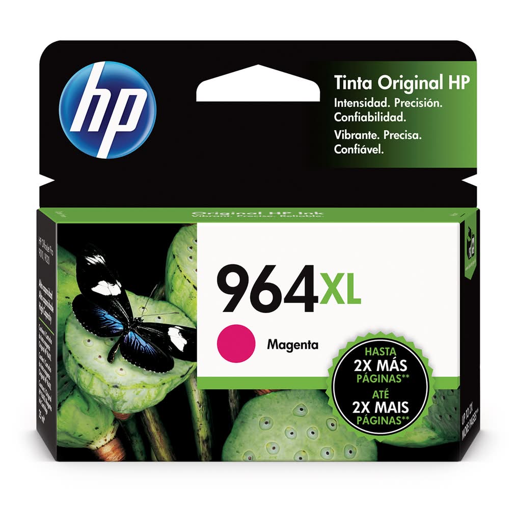 HP · Cartucho de tinta para impresora 964, XL, magenta (22,77 ml)
