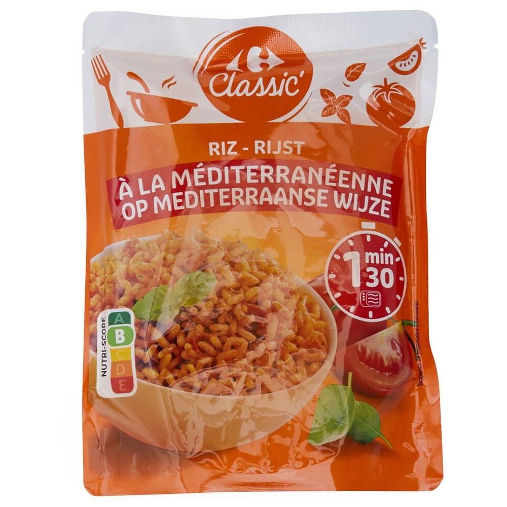 Riz à la méditerranéenne CARREFOUR CLASSIC' - le sachet de 250g