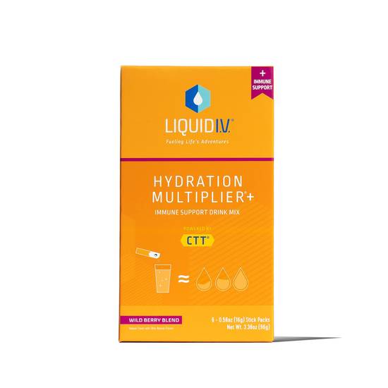 Liquid I.V. Hydration Multiplier + Immune Support Wild Berry - 3.38 oz
