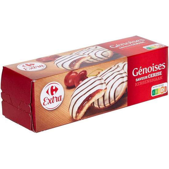 Carrefour Extra - Gâteaux génoises cerise