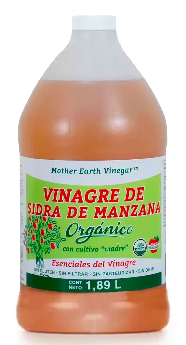Mother Earth Vinegar · Vinagre de sidra de manzana orgánico (1,89 L)