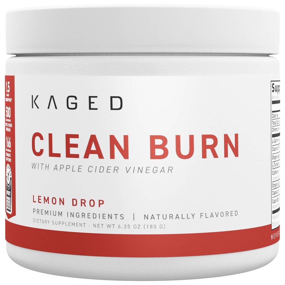 Kaged Clean Burn With Apple Cider Vinegar, Lemon Drop (6.35 oz)