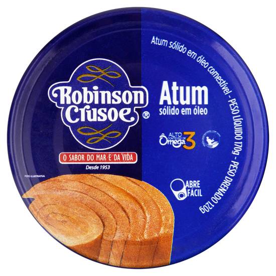 Robinson crusoe atum sólido em óleo (170 g)