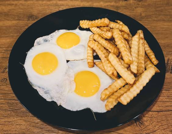 3 Eggs Any Style with French Fries Platter