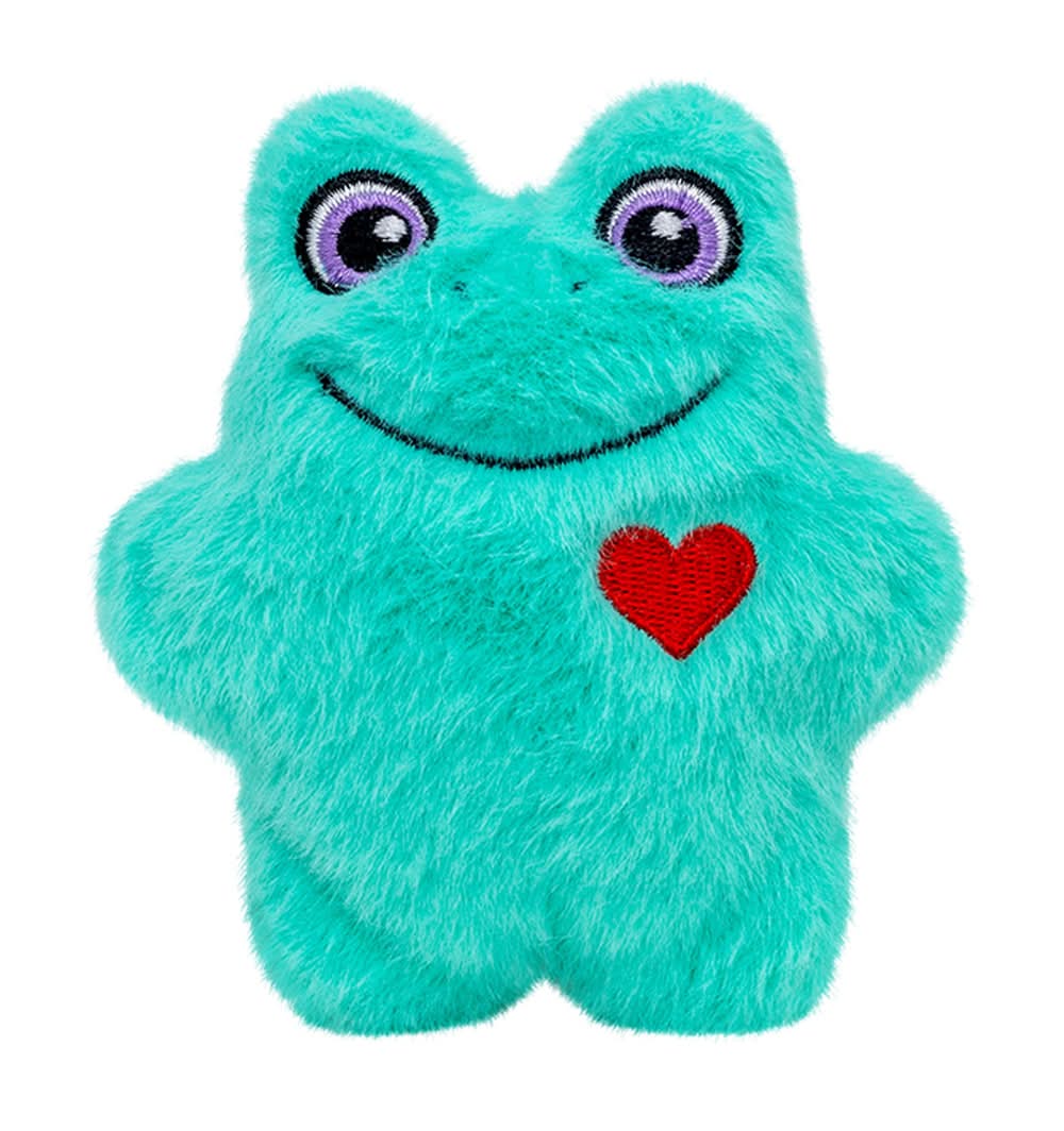 KONG Valentines Snuzzles Mini Frog (Color: Green)