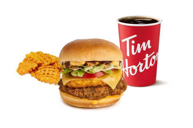 Cheddar & Chutney Crispy Chicken Stack Meal