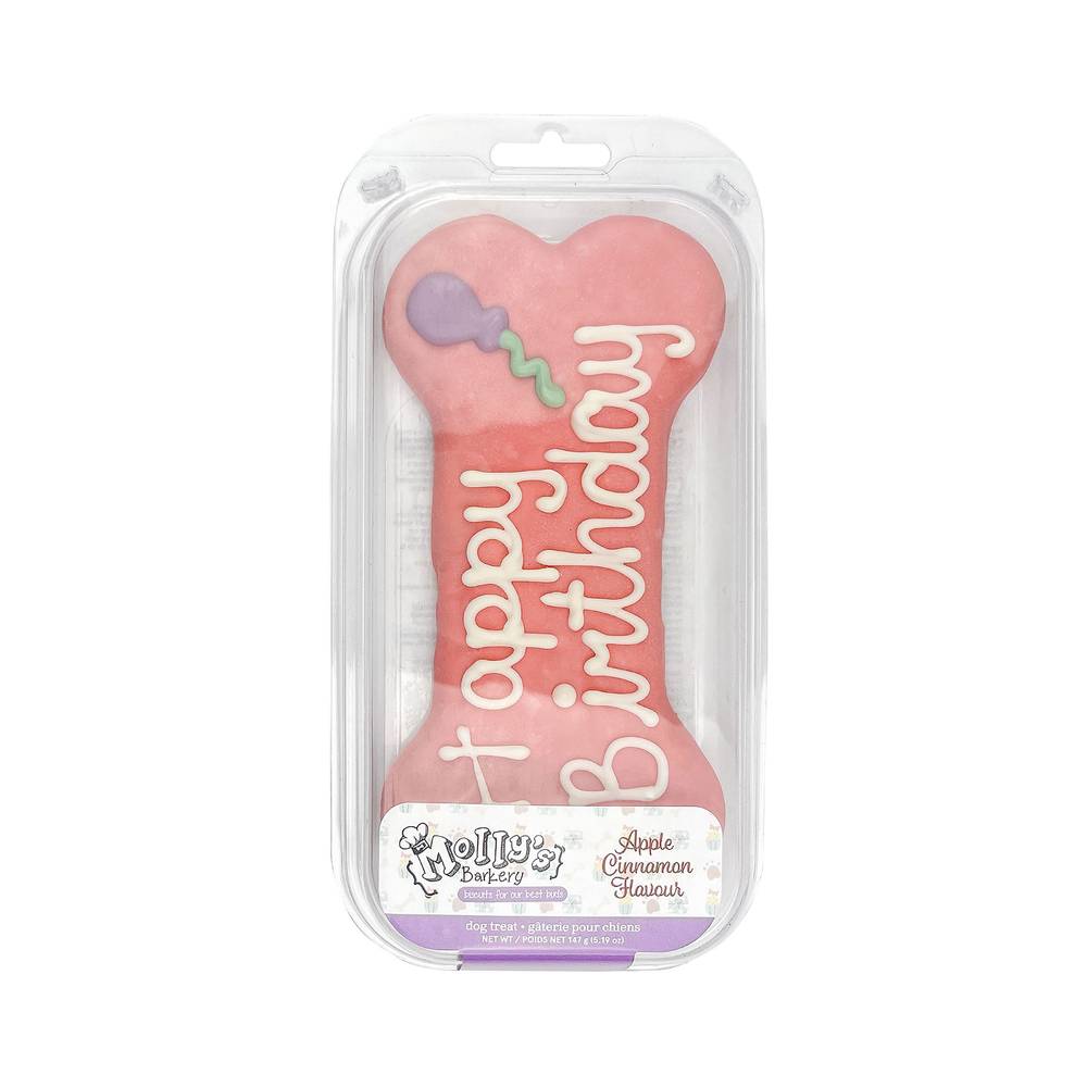 Molly's Barkery Happy Birthday Dog Treat, Apple-Cinnamon (147 g)