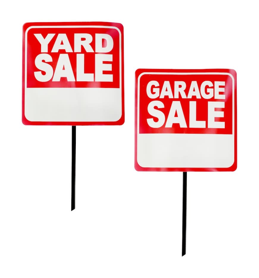 Yard and Garage Sale Signs