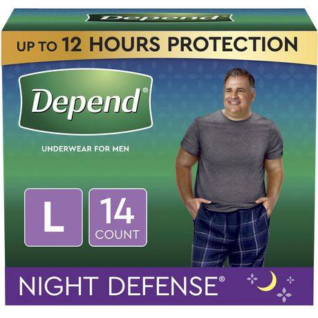 Depend Night Defense Underwear For Men L (100 g)